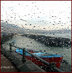 pioggia, barche, maltempo