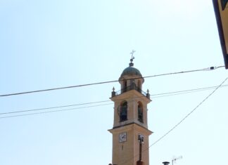 Terremoto: spezzata alla base la croce del campanile di San Saturnino