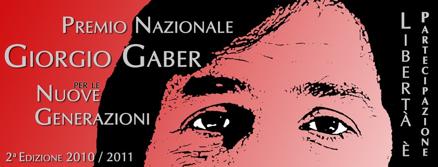 Logo Premio Gaber 2010 2011 Web