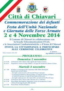 4 e 2 novembre chiavari