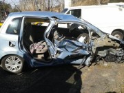 L'auto coinvolta nell'incidente mortale a Lavagna