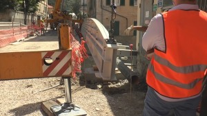posa trave ponte Via Castagnola