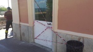 danni stazione FS di Genova Nervi