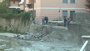 muro demolito Via dei Lertora Rupinaro