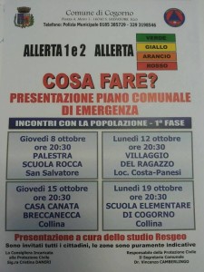 incontri allerta cogorno