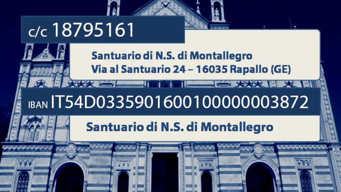 coordinate bancarie Santuario Montallegro