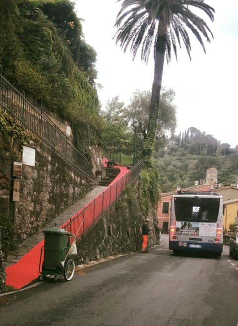 tappeto rosso rapallo portofino