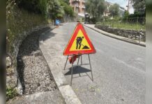 Chiavari: iniziati i lavori di sistemazione dei marciapiedi di Via Gonelli Cioni