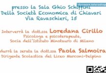 Chiavari, incontro: “Adolescenti: enigma o opportunità per crescere insieme?”