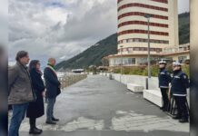 Chiavari, commemorazione della giornata del ricordo sul lungomare Fara