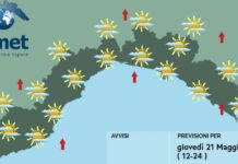 Meteo: temperature in aumento e tempo stabile