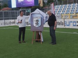La Virtus Entella presenta il nuovo logo durante la serata con gli sponsor
