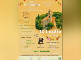Domenica 12 luglio a Maxena la “Cena in Compagnia”