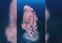 Zoagli: ultimata la pulizia della statua della Madonnina del Mare