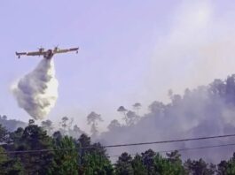 Incendio a Sesta Godano, ancora due focolai. In azione canadair ed elicottero.