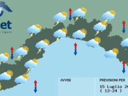 Meteo: oggi spiccata instabilità nel pomeriggio